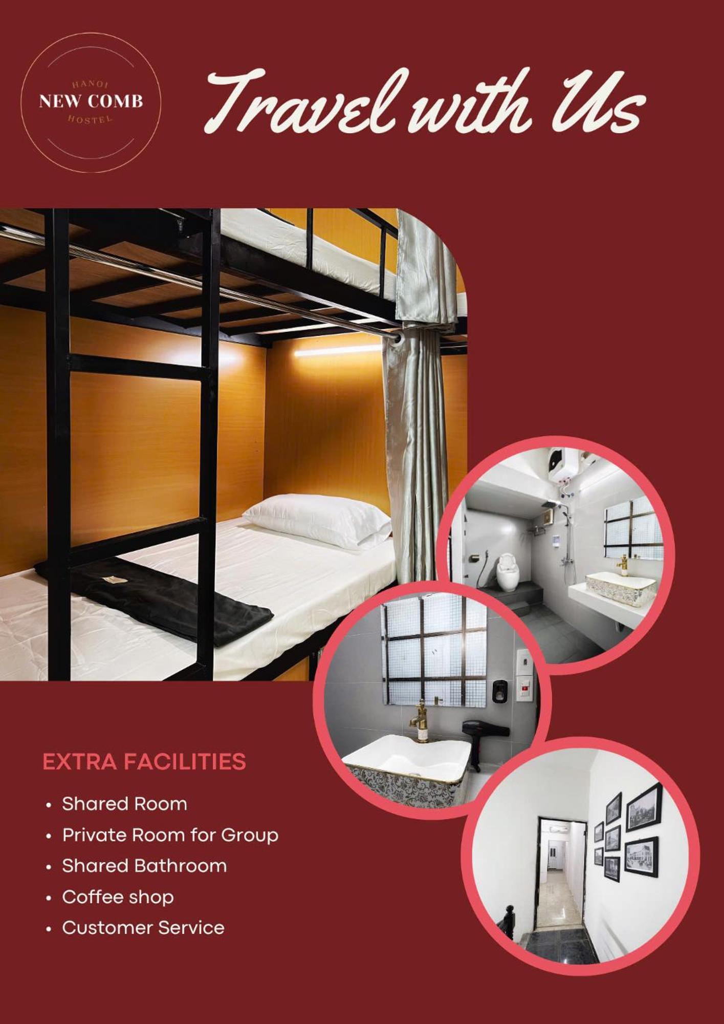 Hanoi New Comb Hostel Ngoại thất bức ảnh