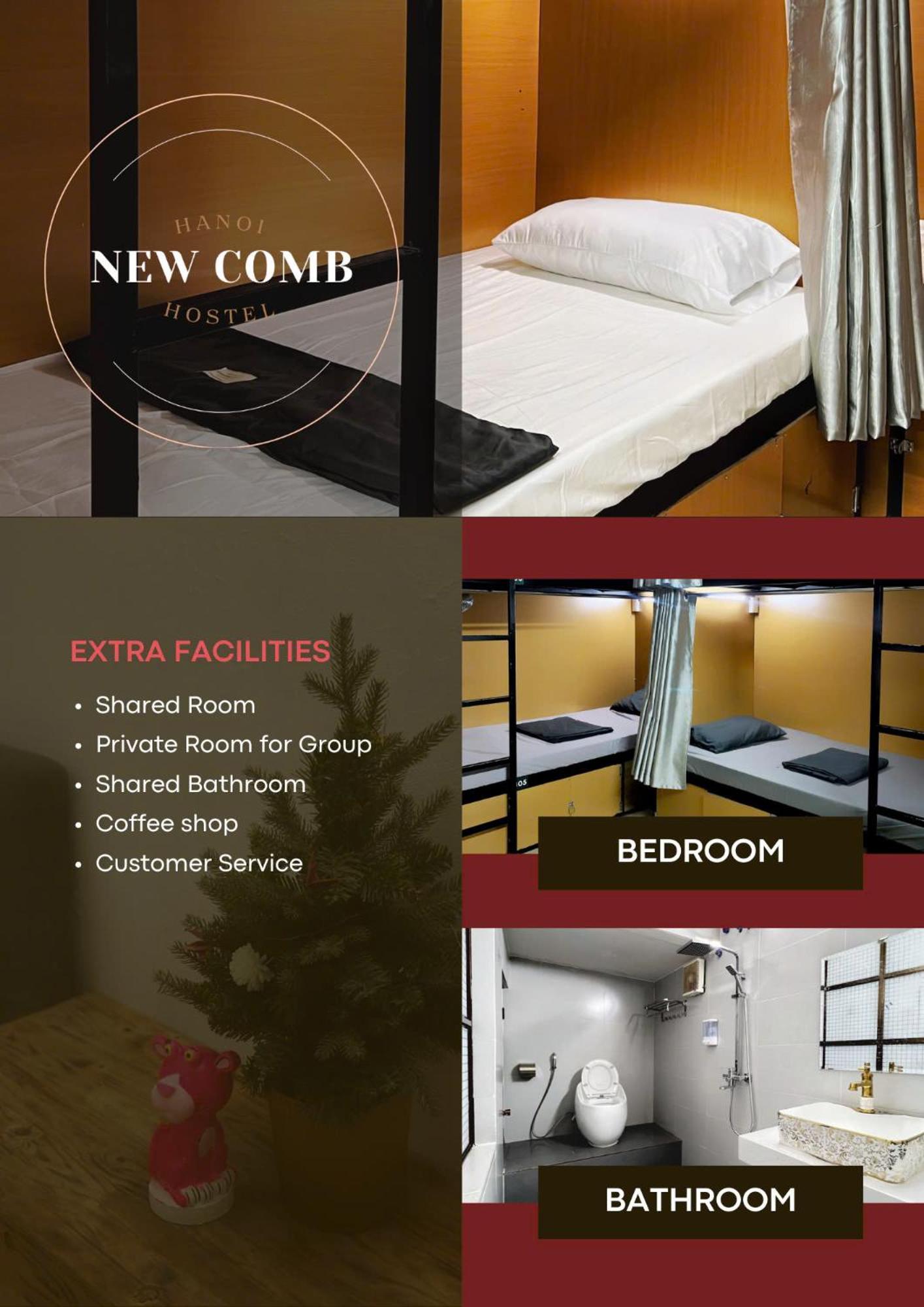 Hanoi New Comb Hostel Ngoại thất bức ảnh